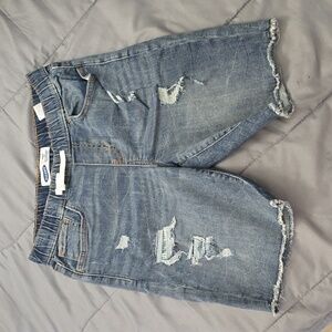 Old Navy Karate Slim distressed shorts